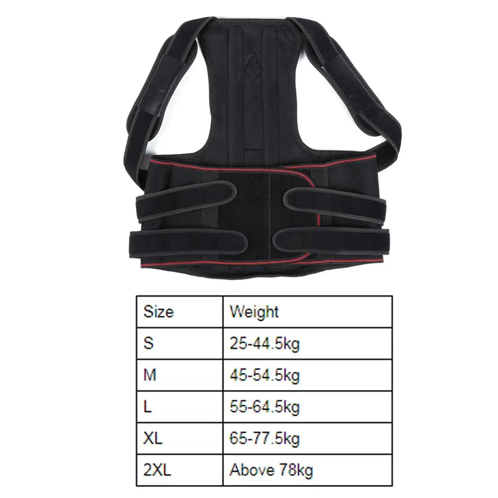 

Breathable Posture Corrector for Men and Women Upper Back Brace Support Adjustable Back Straightener Correct for StudentChildren