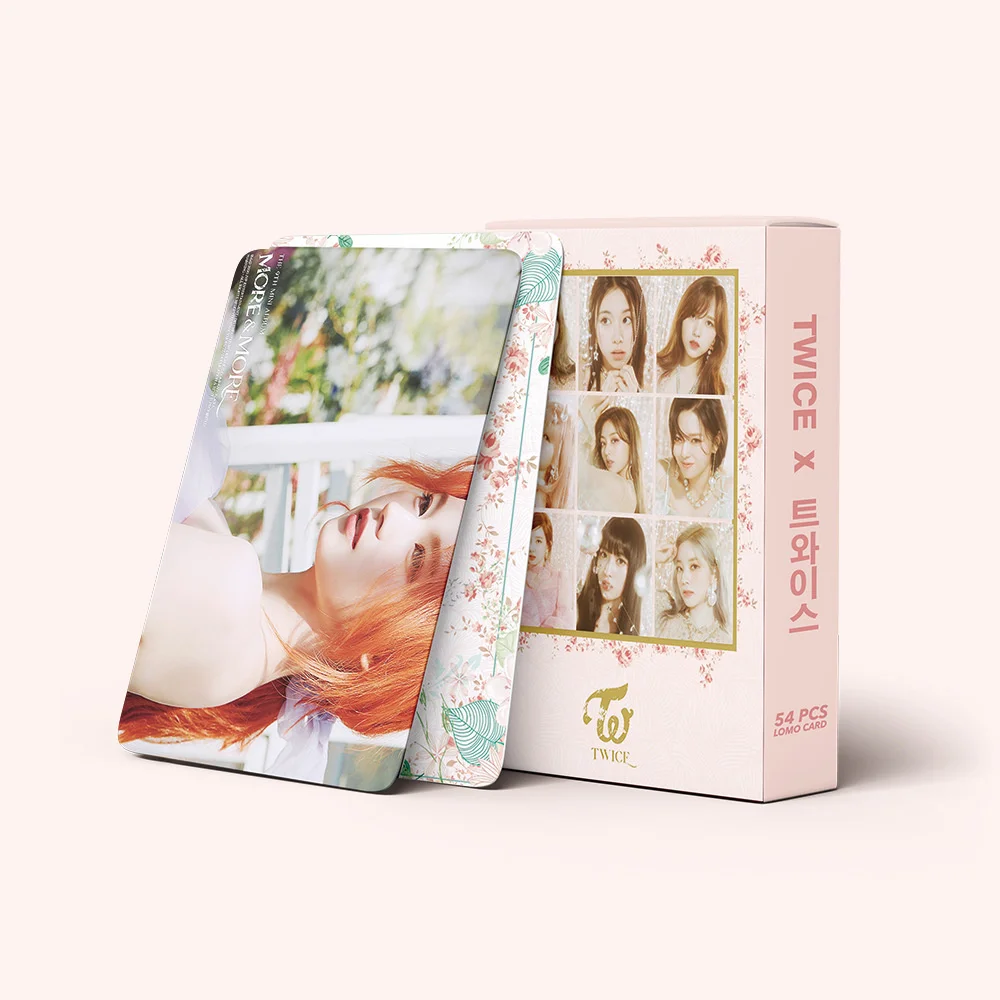 

54pcs/set KPOP TWICE Lomo card HD Print high quality Photocard Photo album Poster Card elegant packaging K-pop TWICE fans gift
