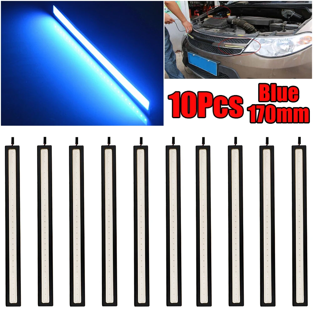 

10X DC 10V-12V LED COB Car DRL Fog Driving Daytime Running Lamp Light Waterproof