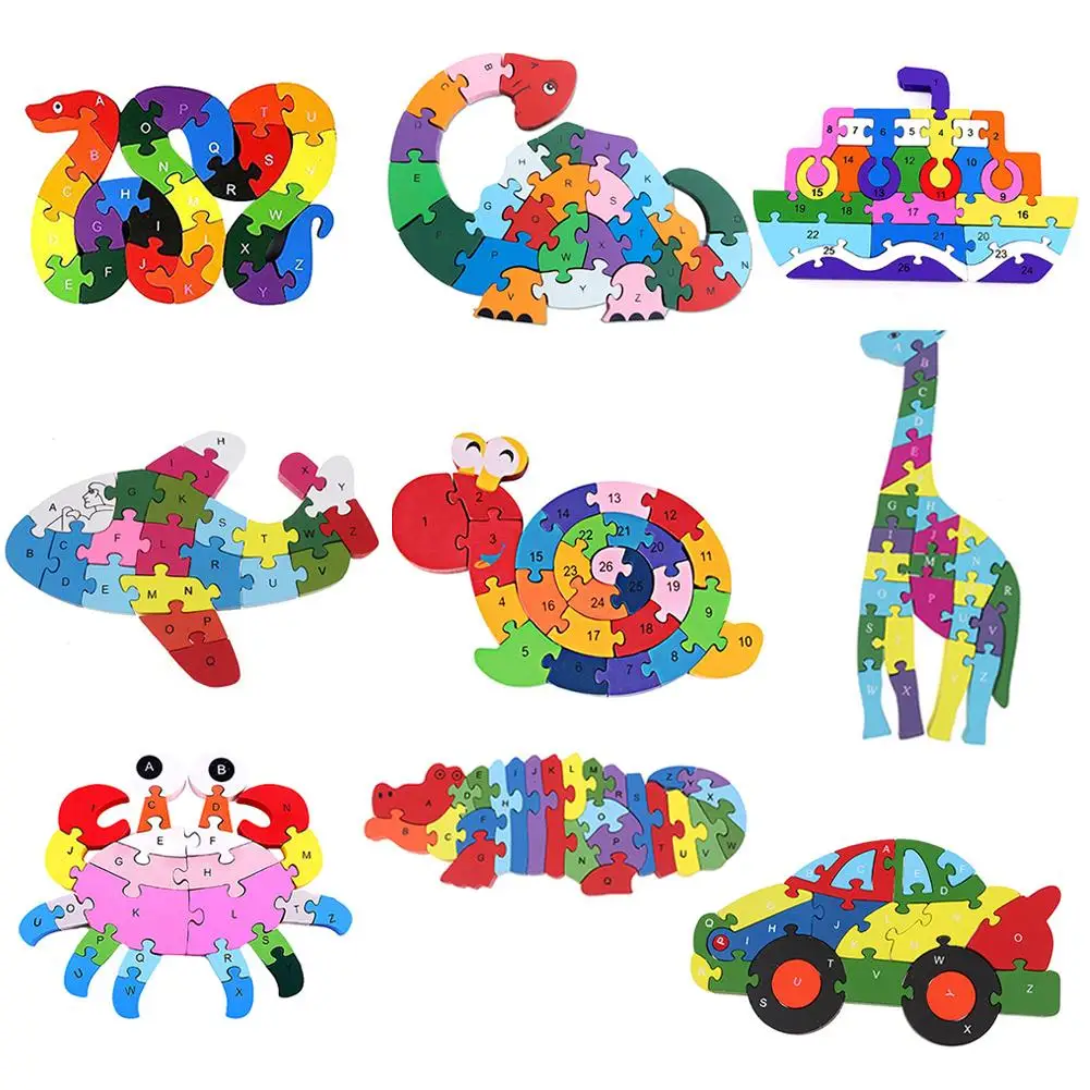 

New Educational Toys Brain Game Kids Winding Snail Figure Wooden Toys Wood Kids 3D Puzzle Wood Brinquedo Madeira Kids Puzzles