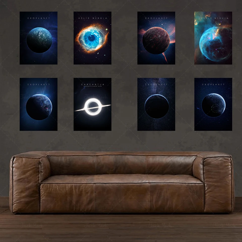 

Universe Canvas Poster Print Space Space Education Wall Art Picture Painting Modern Living Room Decoration