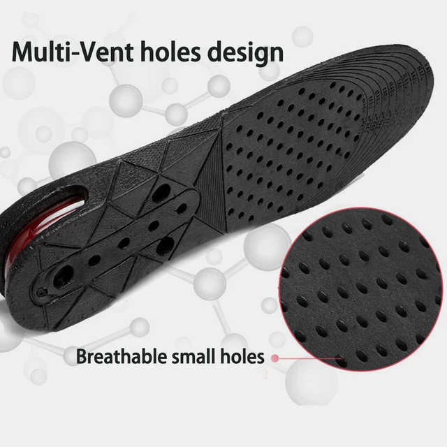 1.5-9cm Invisible Height Increase Insole Cushion Height Lift Adjustable Cut Shoe Heel Insert Taller Support Absorbant Foot Pad 4