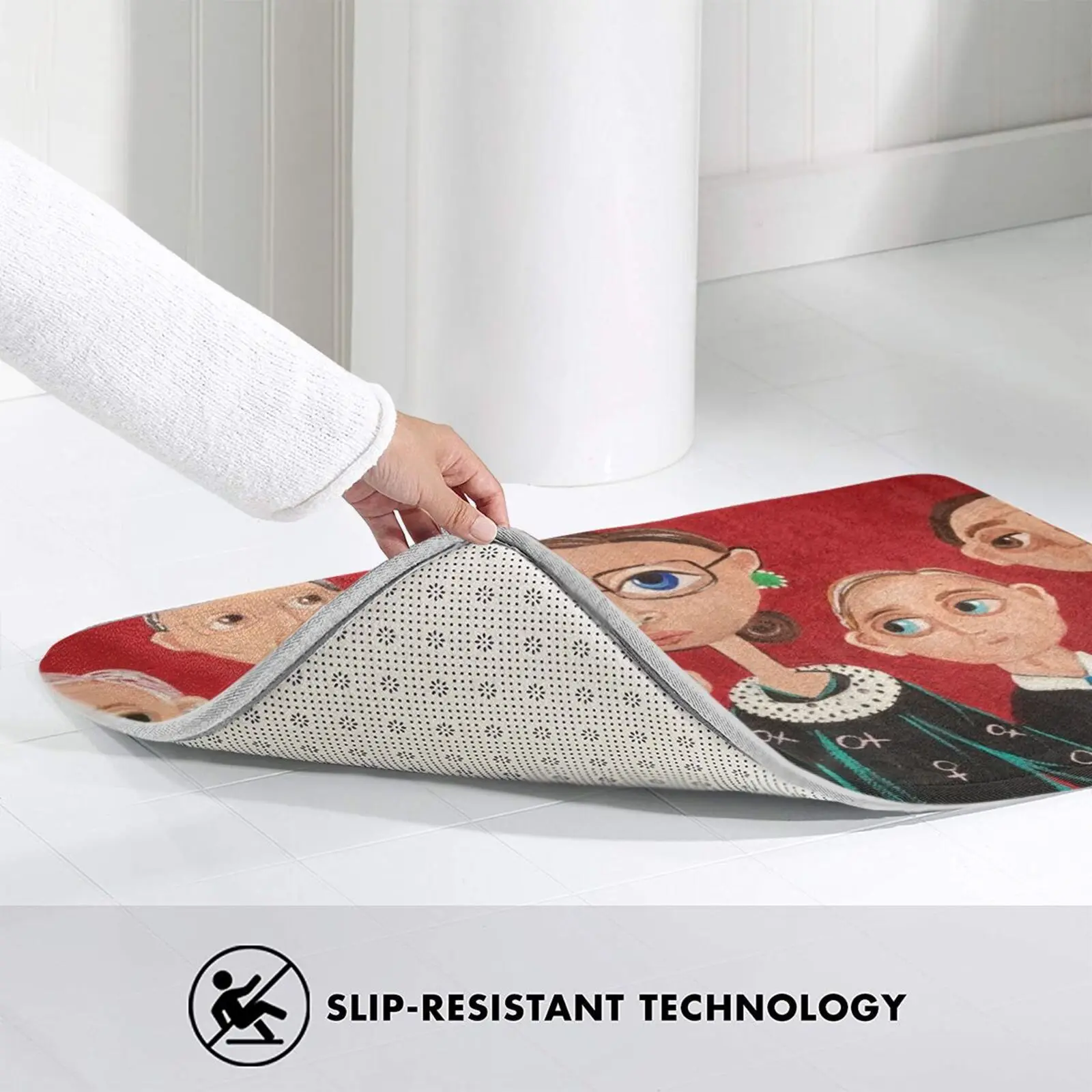 

Ruth Bader Ginsburg Carpet Mat Rug Cushion Soft Non - Slip Rbg Ruth Bader Ginsburg Court Justice Law Fair Girl Power Icon
