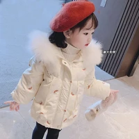 girls mid length padded jacket childrens casual thick down jacket baby girls winter padded jacket kids coat