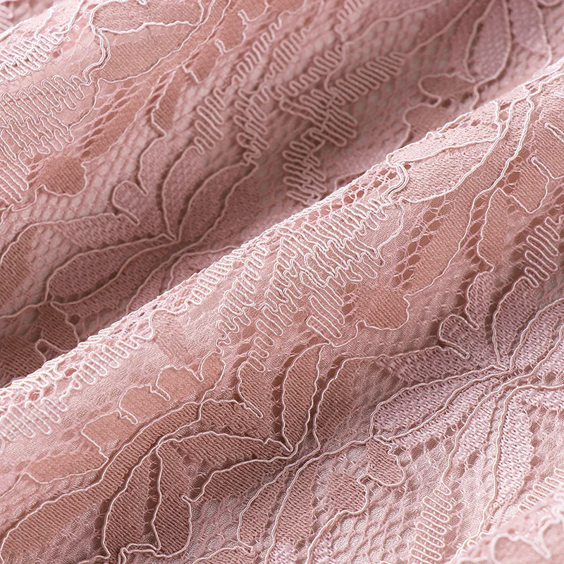 Женское элегантное кружевное платье весна-лето длинное черное розовое в