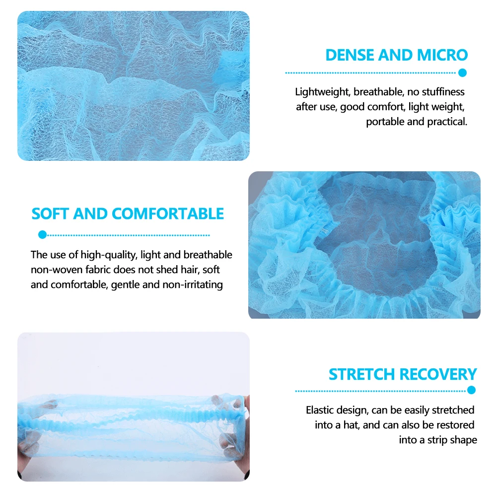 100 шт. нетканые прозрачные шапочки для душа спа-салона | Красота и здоровье