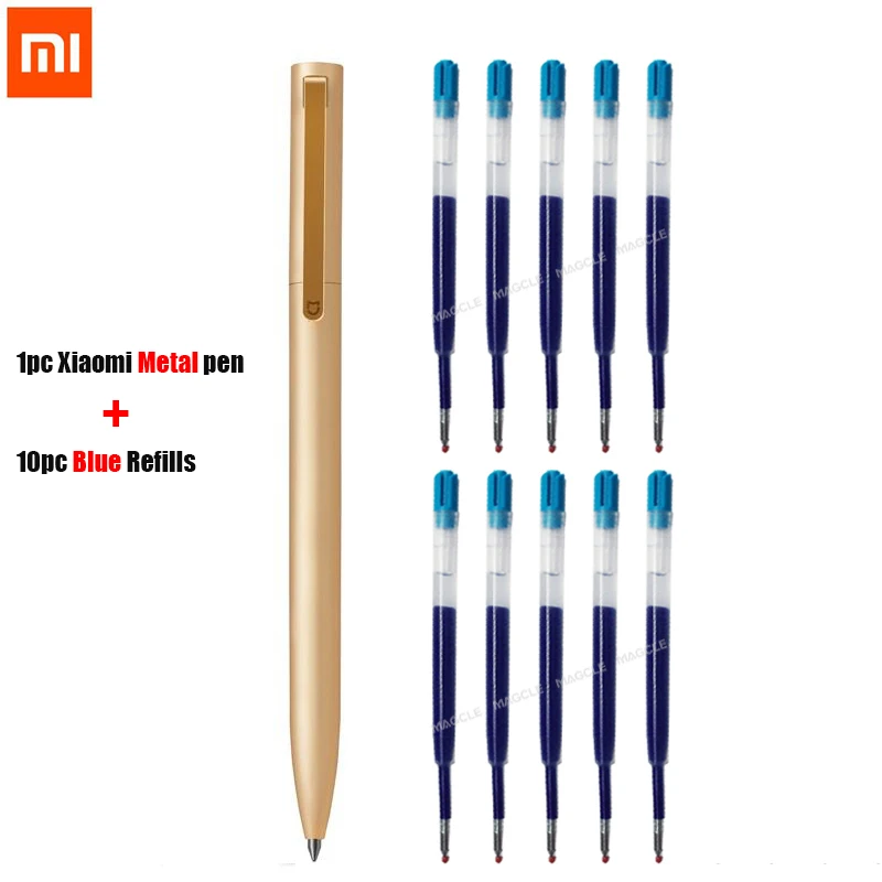 Оригинальная металлическая ручка Xiaomi Mijia 0 5 мм для подписи MI PREMEC гладкие