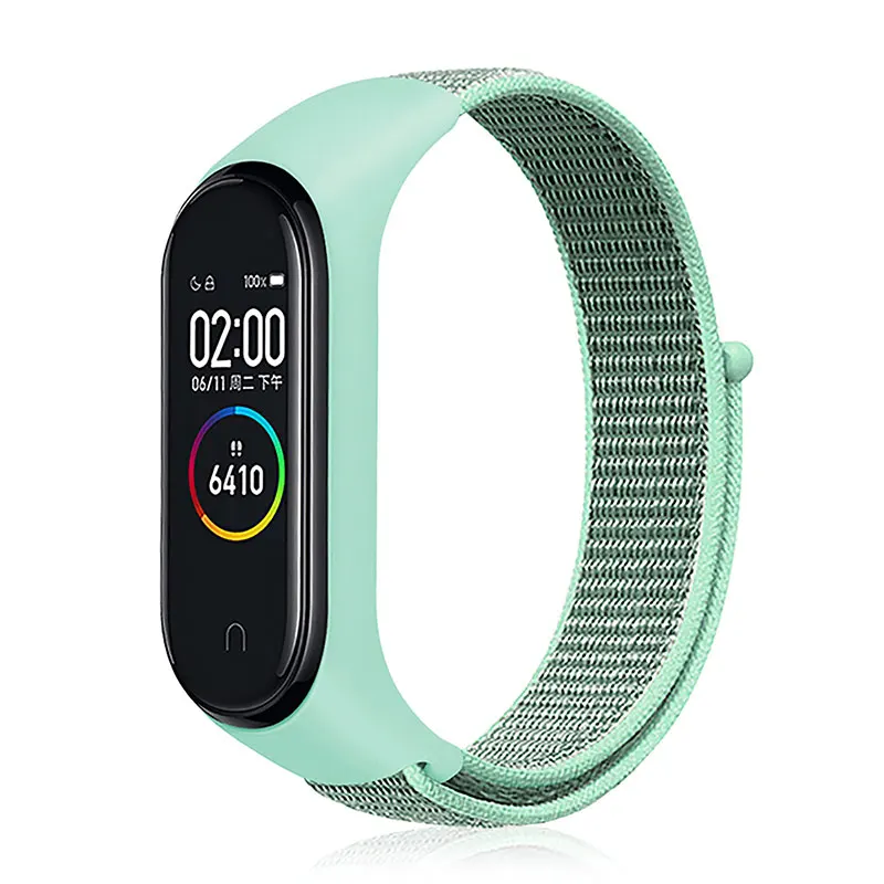 Nylon strap For Xiaomi mi band 3 4 strap Smart bracelet Soft Sport Wristbands For Mi band 4 NFC Global Smart watch women men