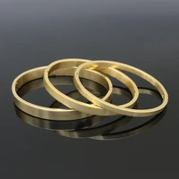 new 4mm6mm8mm stainless steel round bangles bracelets goldsteel color trendy charm bracelet jewelry women love wedding gift
