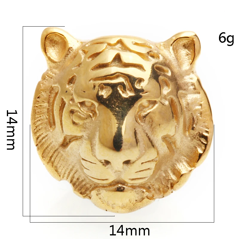 Бусины-подвески с головой тигра для изготовления ювелирных украшений