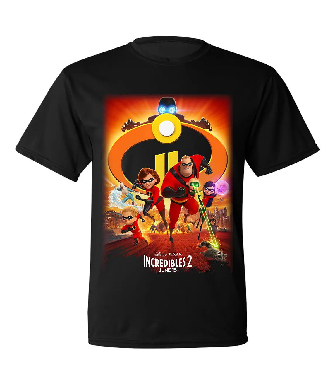 Футболка с постером из фильма Суперсемейка (S-3XL) крутая Повседневная хлопковая