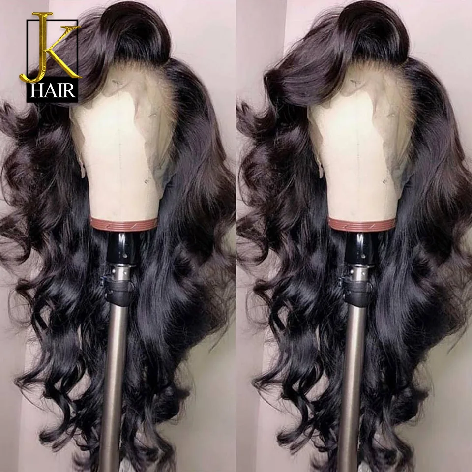 Бразильские кудрявые парики из натуральных волос на кружеве для черных женщин 250