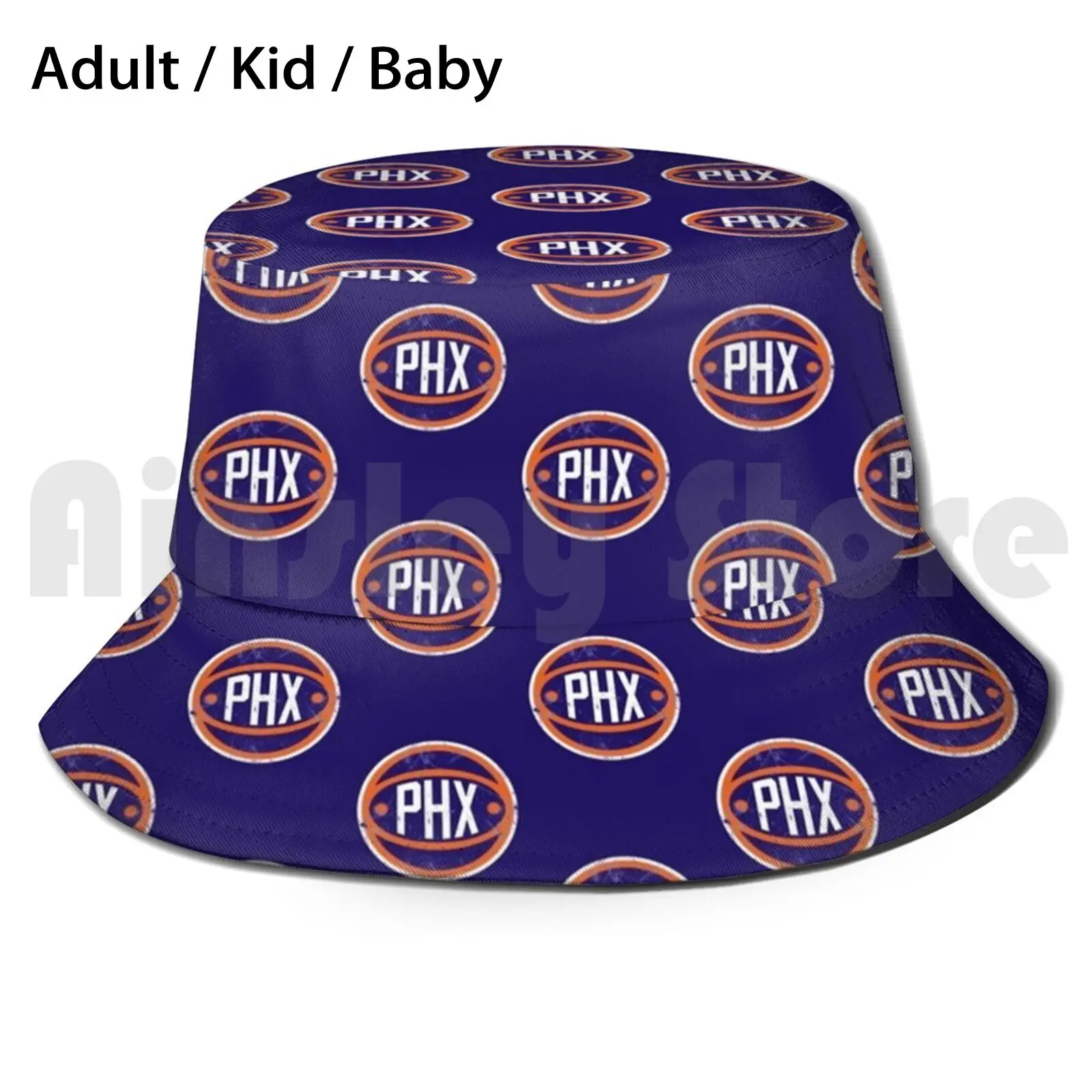 Sombrero de sol plegable con protección UV para hombre y mujer, gorro de protección para el sol con diseño de bola púrpura, Phx modelo Phoenix Suns, Dbook D