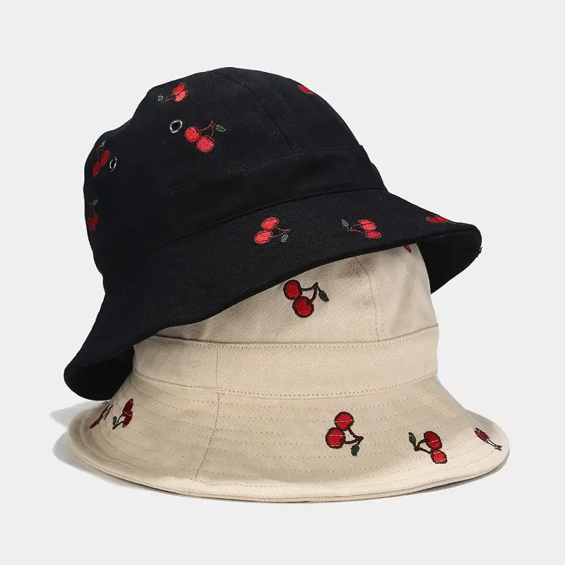 

Симпатичная хлопковая Кепка с вышивкой в виде вишни, рыбака, Кепка От Солнца, детская шапка для детей, издание han, Джокер препятствует попада...