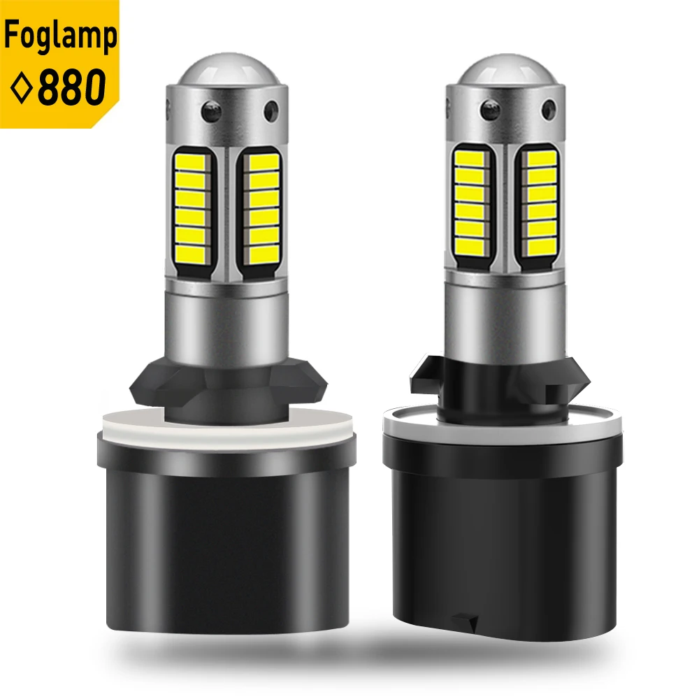 Светодиодсветодиодный Противотуманные фары H27 880 881 H3 H1 2 шт. противотуманные H27W/2