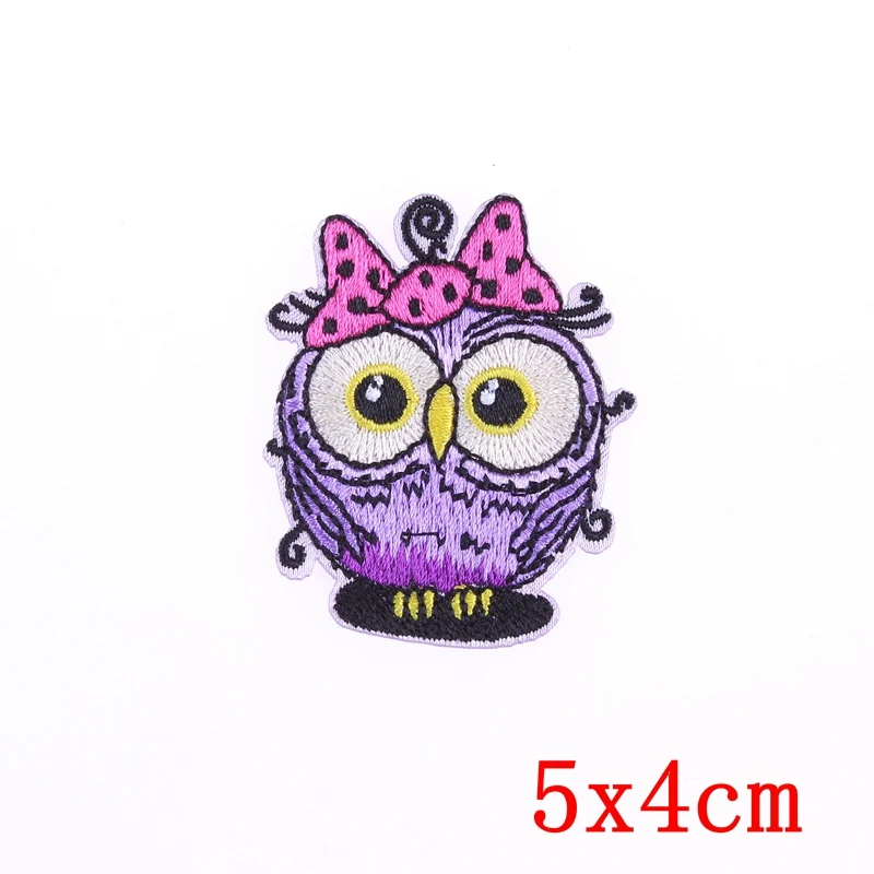 Патч с изображением милой совы вышитые патчи для одежды сделай сам Аппликации