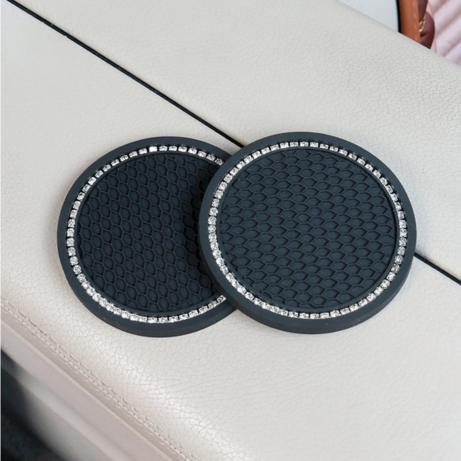 Автомобильная подушка для чашки с водой коврик хранения денег алмазной