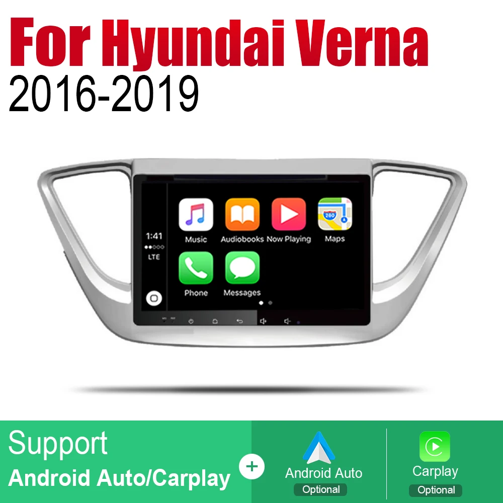 Автомагнитола ZaiXi 2 Din для Hyundai Verna 2016 ~ 2019 GPS навигация BT Wi Fi карта мультимедийная
