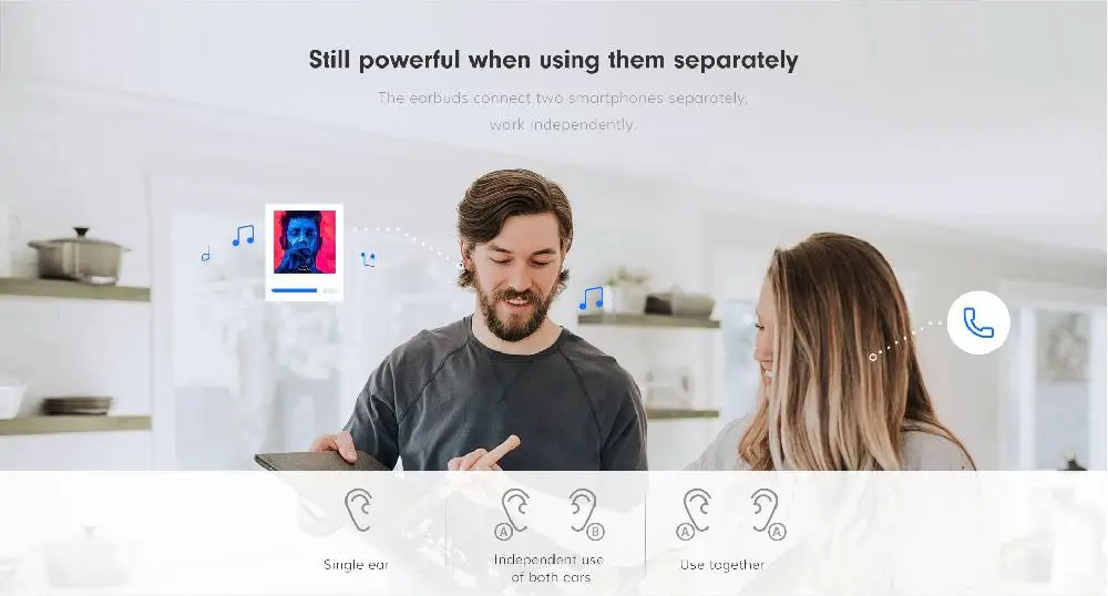 Bluetooth 5 0 наушники TWS CVC 8 с Qual Comm QCC3020 APTX 24H Play Time голосовой помощник IPX5 Для Doogee Dopods