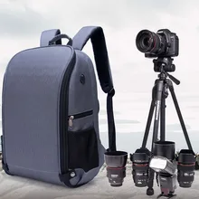 Outdoor Waterproof Camera Laptop Backpack Folding Nylon Camera Bag Case Fit 15.6 Inch Laptop Bag for SLR Photography Lens Tripod
