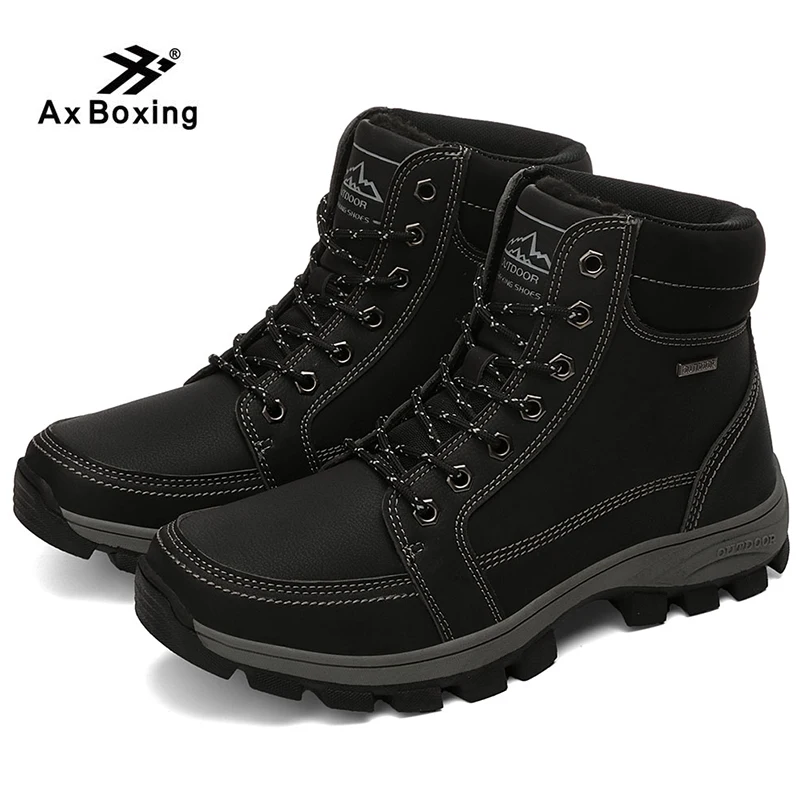 AX BOXING/2019 зимняя обувь зимние ботинки мужские повседневные Зимние ботильоны