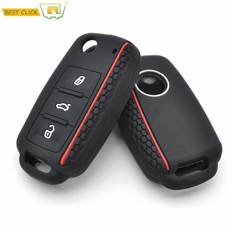Misima силиконовый чехол для ключей от машины VW POLO Bora Beetle Tiguan Passat Golf Jetta Eos SKODA Fabia Octavia