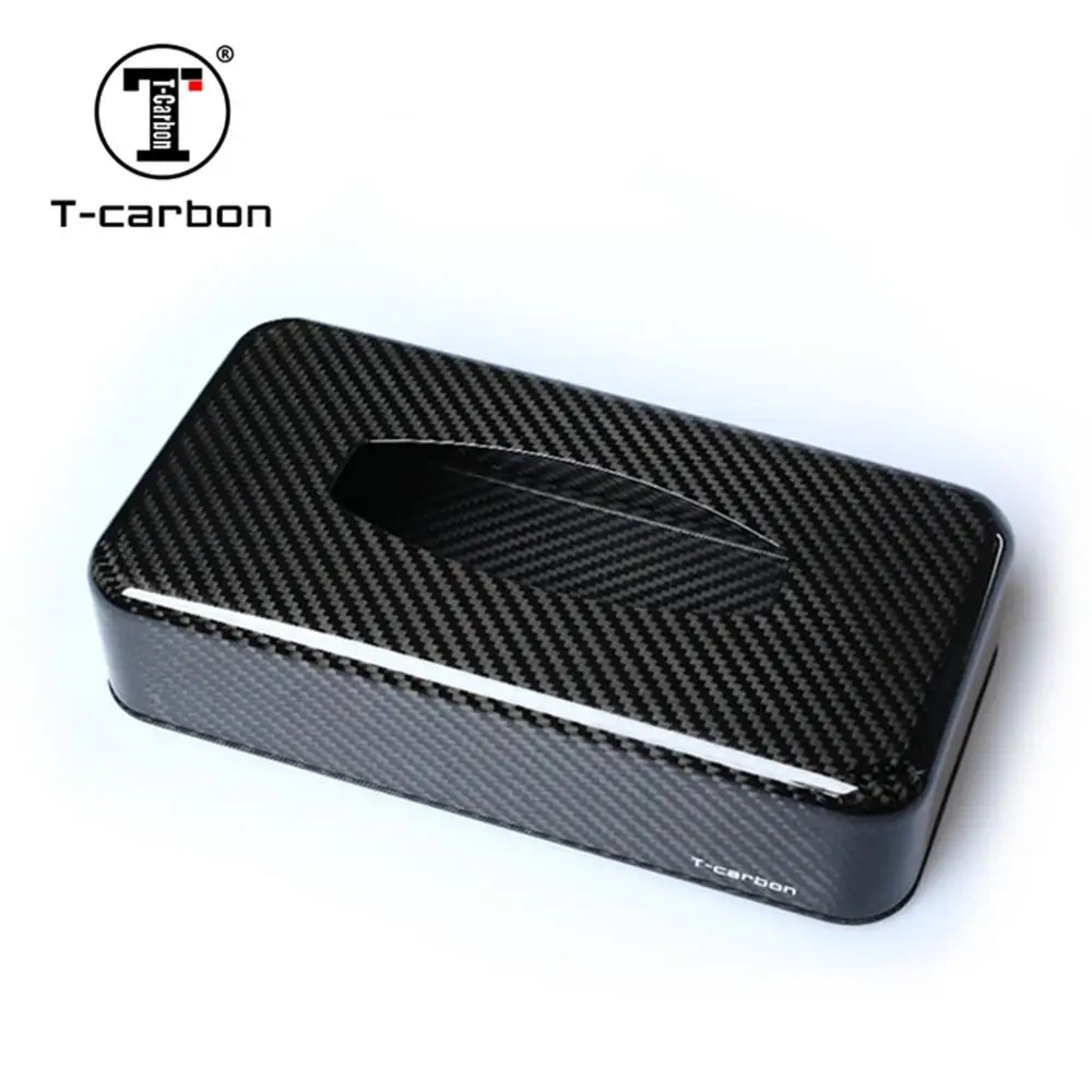 T-carbon углеродное волокно для салона автомобиля коробка салфеток Дома Офиса |