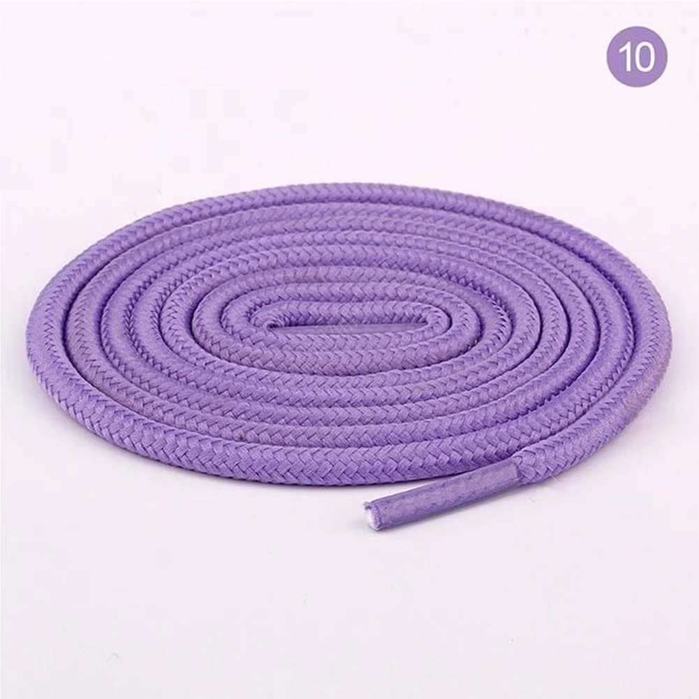 100-150 см унисекс модные новые шнурки, вощеная круглая шнуровая обувь, шнурки, сделай сам, яркие милые розовые эластичные шнурки - Цвет: 10