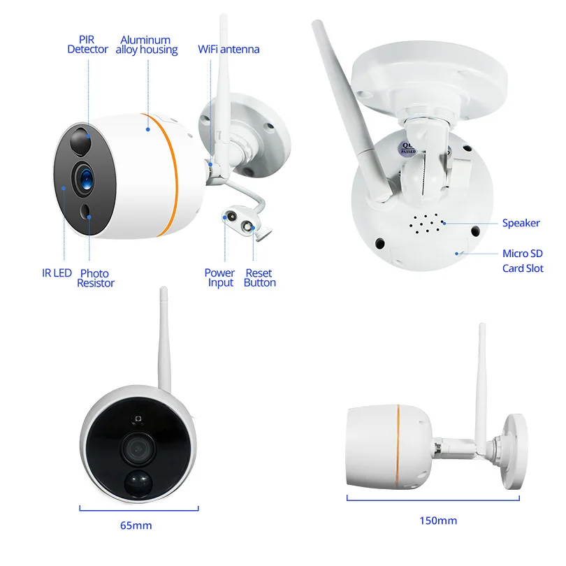 Wheezan WiFi CCTV камера, комплект системы безопасности, уличная Водонепроницаемая камера, домашний комплект видеонаблюдения, беспроводная двухсторонняя аудио ip-камера