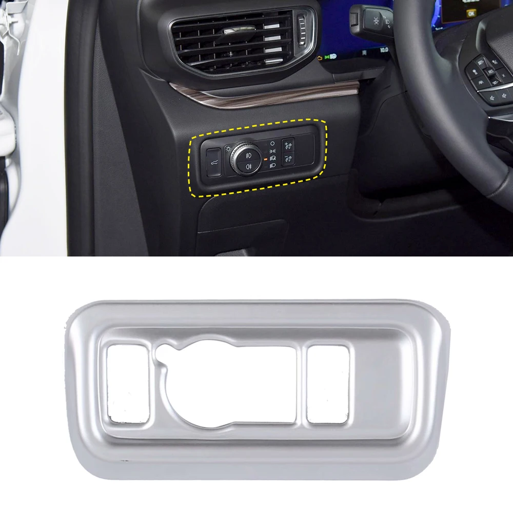 

Автомобильные товары, подходят для Ford Explorer U625 2021 2022, аксессуары, кнопки переключателя фар, декоративная крышка, 1 шт., детали для интерьера