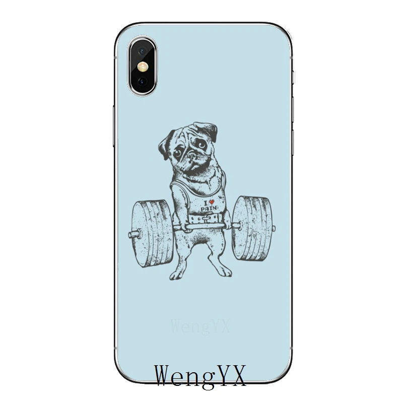 Аксессуары чехол для телефона iPhone 11 Pro XS Max XR X 8 7 6 6S Plus 5 фотоблесток 4 iPod Touch Мопсов