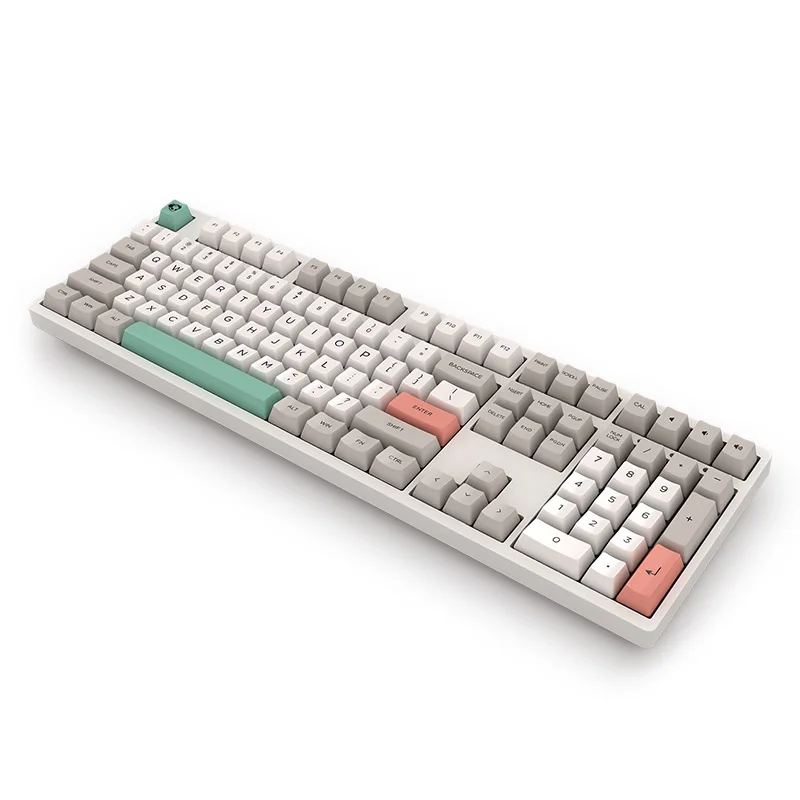Оригинальная AKKO 3108 V2 9009 ретро Механическая клавиатура 108 клавиш антипривидение