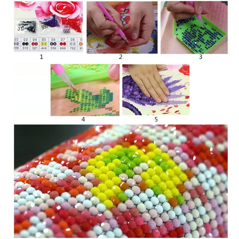 

12x12in Coloful Bulldog 5d Diamond Painting paint Cross Stitch Full Drill Crystal Rhinestone Embroidery Pictures Dec