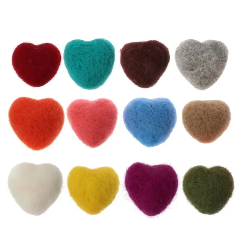 

Newborn Photography Felt Love Shape Props Tiny Handmade Felt Heart Shaped Props