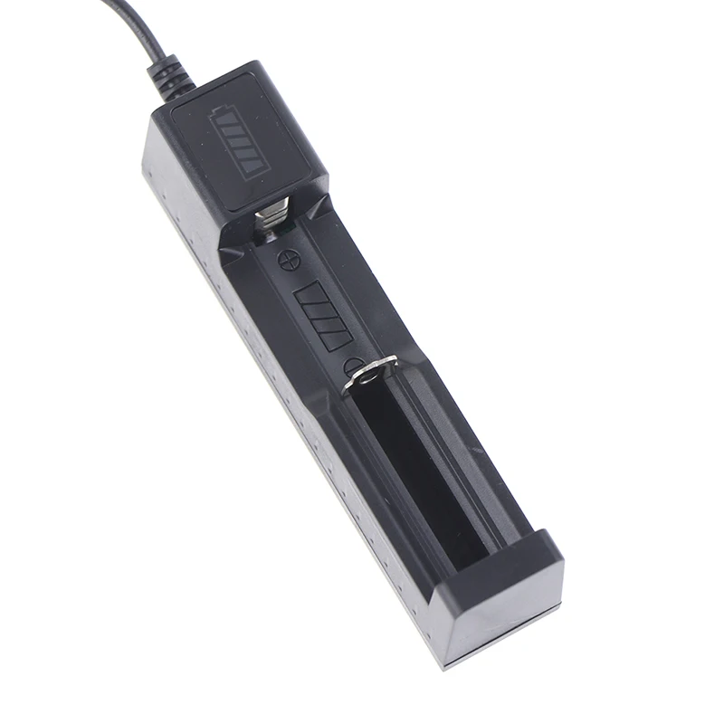 Универсальный 1 слот Батарея USB Зарядное устройство адаптер светодиодный