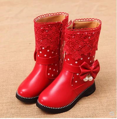 

Girls Snow Boots Children Shoes Winter Fashion Boots Princess Sport Child Shoes Kids Bowtie Sneaker 2019 Brand Fashion EUR 26-37