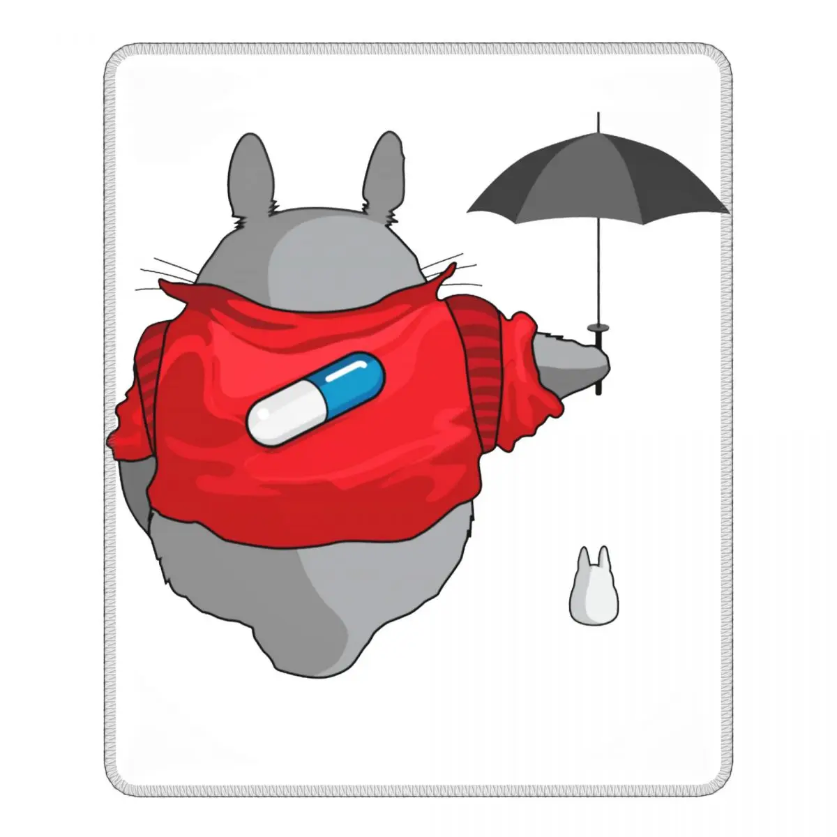 Totoro Meets Akira Gaming Mouse Pad Lockedge Mat Pads Natural Rubber Gamer Computer Laptop Pad