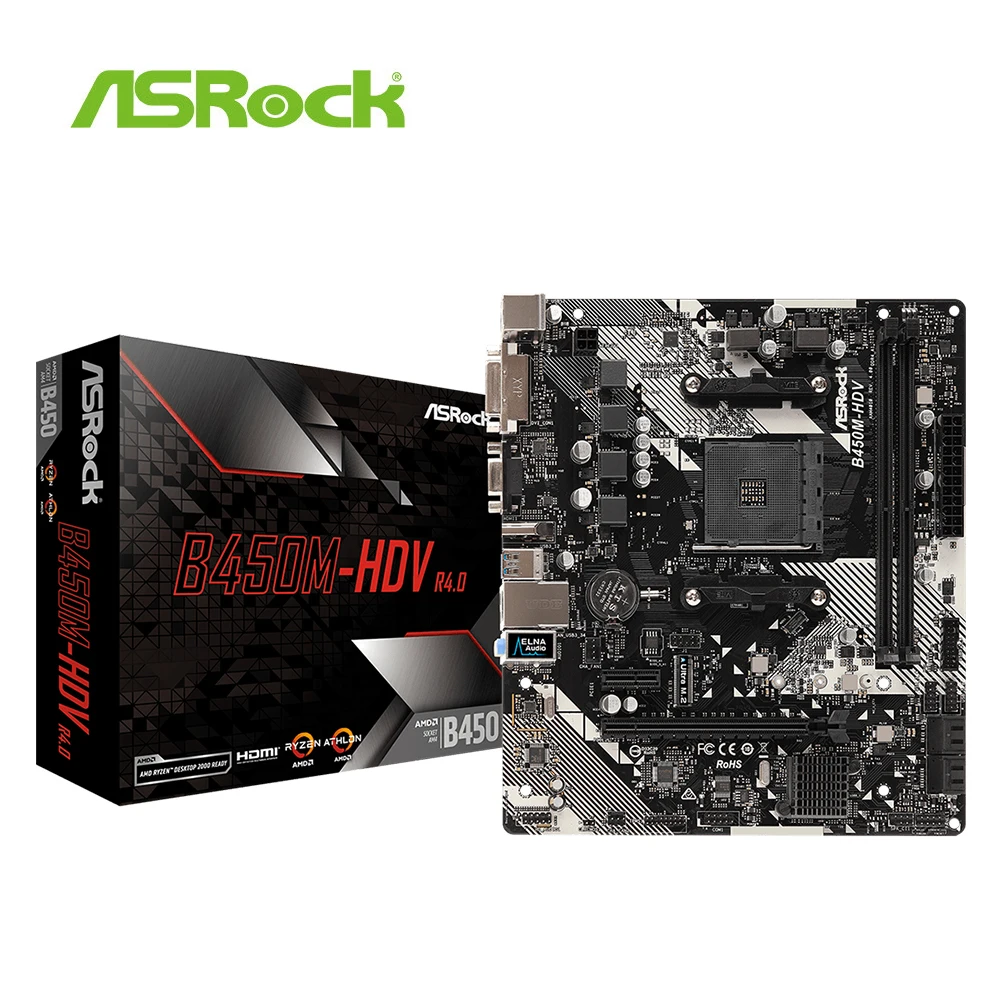 Материнская плата ASRock B450 Super Alloy материнская для настольного ПК с разъемом AM4 DDR4 32G
