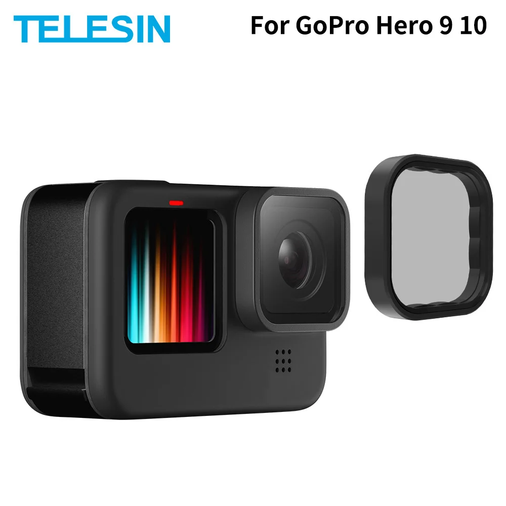 

TELESIN Polarizing CPL Lens Filter Set Aluminium Alloy Frame Cover for GoPro Hero 9 10 Black Action Camera CPL Lens Accessories