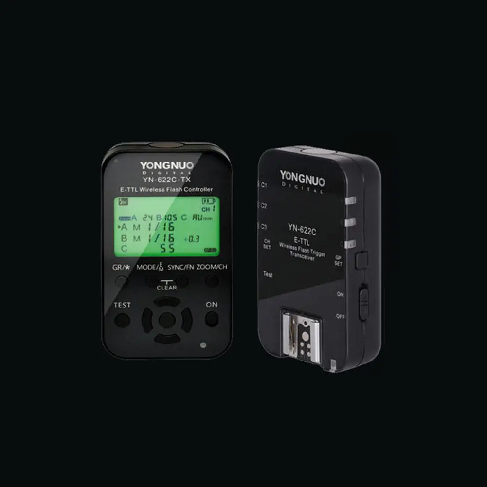 YongNuo YN622C-KIT беспроводной E-TTL комплект триггера вспышки с светодиодный экран для