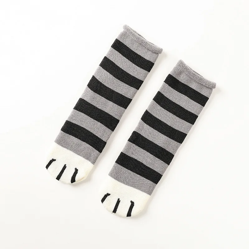 

Women's socks thickened mid-tube women's socks cat paw personality terry floor socks loose mouth stocking long socks women