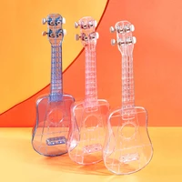 21 inch transparent ukulele for students adults beginners integrated molding portable carbon string ukelele instrument