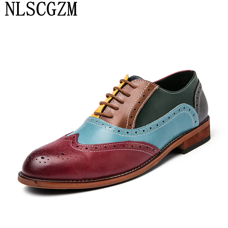 

Italian Brogue Shoes Men Office 2022 Leather Shoes Men Formal Coiffeur Wedding Dress Dress Shoes Mens Fashion Business Suit