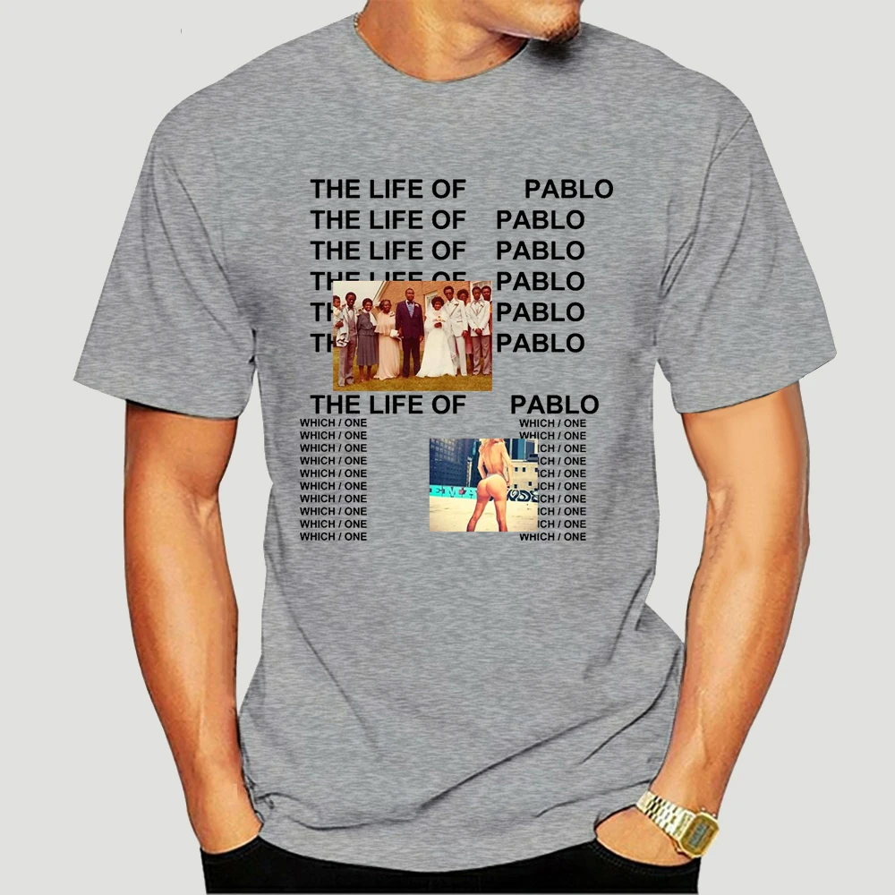 Новая белая футболка с логотипом Kanye West The Life Of Pablo S 3XL круглым вырезом shirt