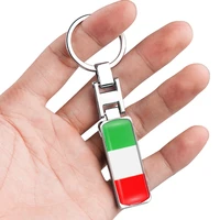 italy flag keychain keyring car key chain pendant accessories gifts for ferrari fiat piaggio vespa ford alfa romeo car styling