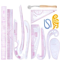 13pcs sewing ruler set french curve ruler metric measure tailor dressmaking tailor drawing template craft tool accessories