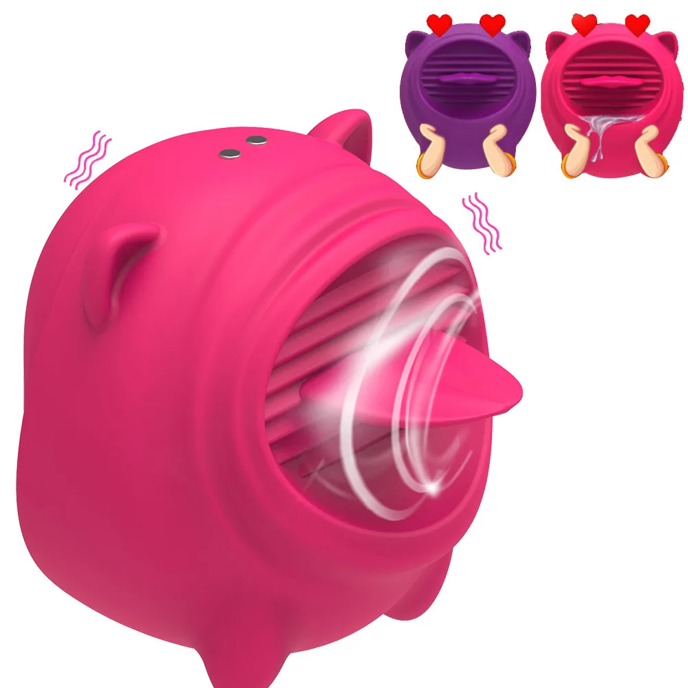 Вибратор язык лизание клитор влагалище стимулятор сосков массаж для взрослых