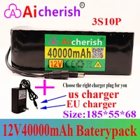 battery pack 12v40ah 3s10p high power li ion batterij 12 6v charger voor inverter xenon lamp lithium electric bicycle 12v ce