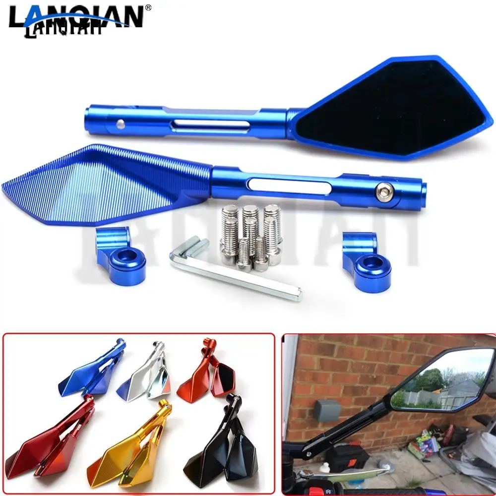

7/8" Universal Round Motorbike Motorcycle Handle Bar Rearview Side Mirrors For Yamaha MT-07 MT-09 MT 07 09 FZ-07 FZ1 FZ6 FZ8