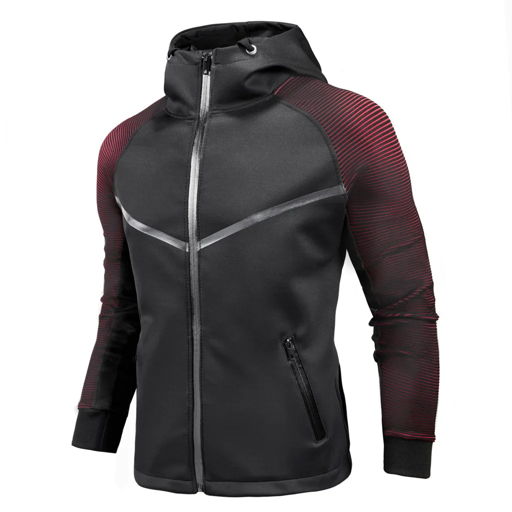 Мужская повседневная куртка кардиган тактическая бомбер с градиентом цвета для